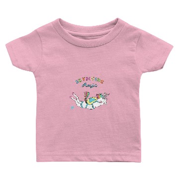 Discover Unicorns Skydiving Magic Baby T-shirts