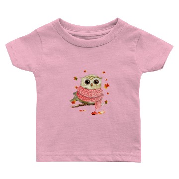 Discover Cute Owl Hello Autumn Maple Owl Leaf Fall Leaves Owl Lover Baby T-shirts