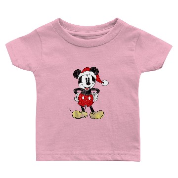 Discover Disney Christmas Mickey Mouse Raglan Baseball Baby T-shirts Baby T-shirts