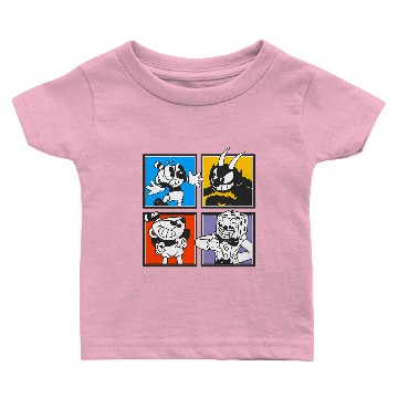 Discover Cuphead Characters - Videogames - Baby T-shirts