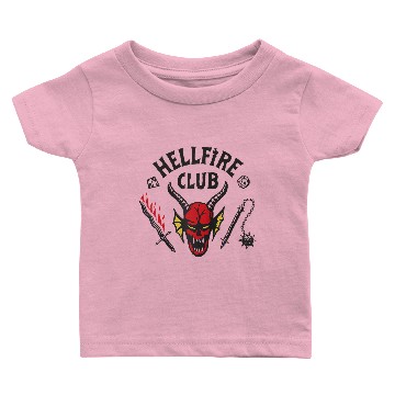Discover Stranger Things 4 Hellfire Club Logo Raglan Baseball Baby T-shirts Baby T-shirts