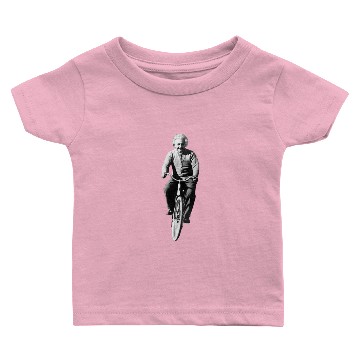 Discover Albert Einstein Riding a Bicycle Baby T-shirts