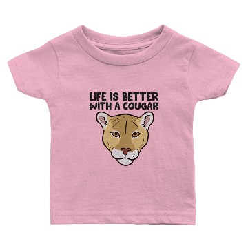 Discover Funny Cougars Lover Life Is Better With Cougar Baby T-shirts