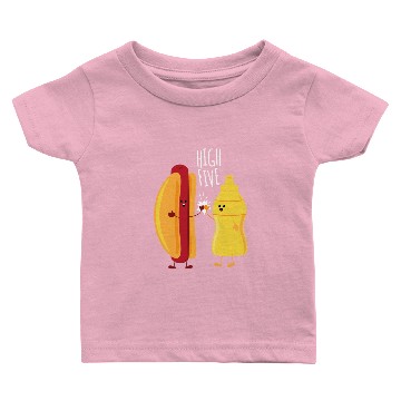 Discover HOT DOG & MUSTARD HIGH FIVE Baby T-shirts