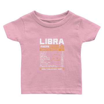 Discover Libra Birthday Facts Baseball Baby T-shirts