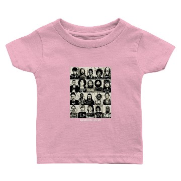 Discover rock and roll rock star mugshot, rock music, band Baby T-shirts, rock Baby T-shirts, music Baby T-shirts, elvis, kurt cobain, johny cash Baby T-shirts