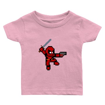 Discover 8 Bit Deadpool Baby T-shirts