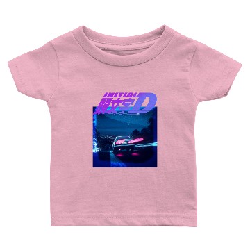 Discover Initial D Neon AE86 Classic Baby T-shirts