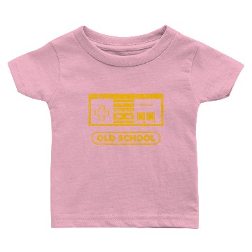 Discover Nintendo NES Controller Old School Gold Graphic Baby T-shirts