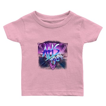 Discover American Horror Story 1984 Neon Grid Logo Baby T-shirts