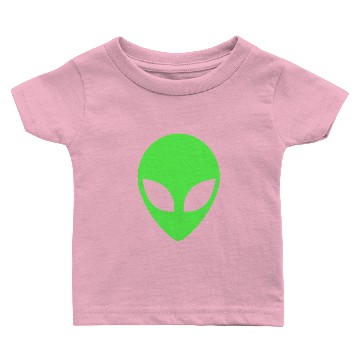 Discover Green Alien Head 90's Style Alien Baby T-shirts