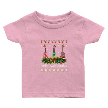 Discover Mele Kalikimaka Ukulele Guitar Baby T-shirts