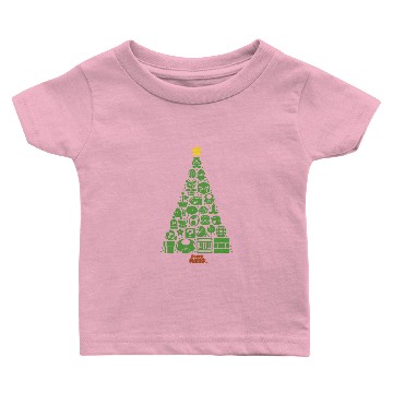 Discover Super Mario Item Characters Christmas Tree Baby T-shirts