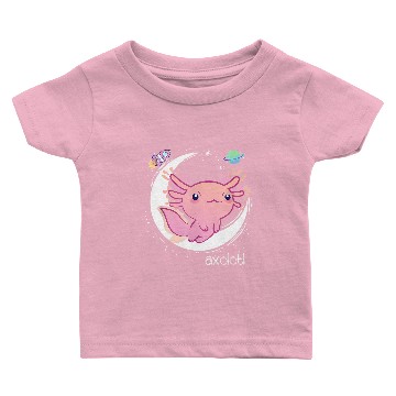 Discover Space Axolotl Kawaii Pastel Goth Baby T-shirts