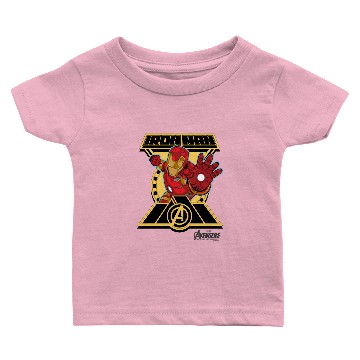 Discover Iron Man Character Badge Baby T-shirts