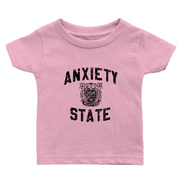 Discover Anxiety State Vintage College Inspired Design Pullover Baby T-shirts