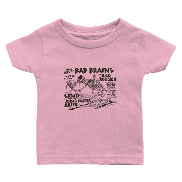Discover Bad Brains Flyer Baby T-shirts