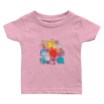 Discover Fireworks Pyro Explosion Baby T-shirts