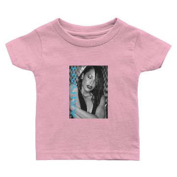 Discover Aaliyah Blue Glowing Logo Pullover Baby T-shirts