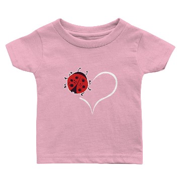 Discover Ladybug Collecting Beetles Bug Heart Baby T-shirts