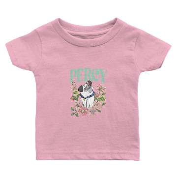 Discover Retro Percy Dog Floral Baby T-shirts, Pocahontas Baby T-shirts, Disney Dogs Baby T-shirts