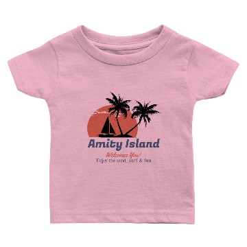Discover Amity Island Baby T-shirts