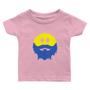 Discover Bearded Smiley Face Baby T-shirts