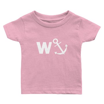 Discover W Anchor Funny Pub joke Baby T-shirts