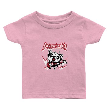 Discover Aggretsuko Rocker Rage Baby T-shirts