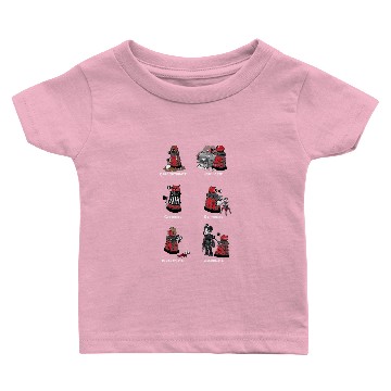 Discover Busy Little Dalek Baby T-shirts