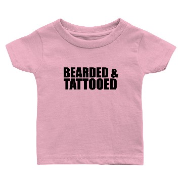 Discover Bearded & Tattooed Baby T-shirts