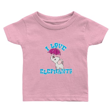 Discover I love elephants Baby T-shirts