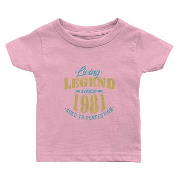 Discover 1981 birthday legend men women 3D Baby T-shirts