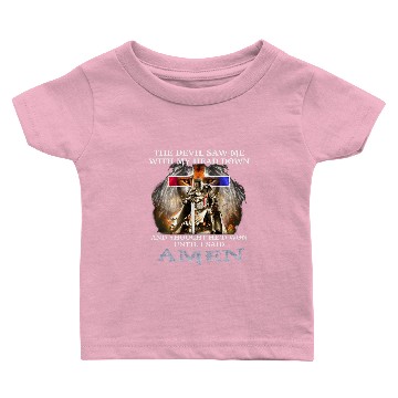 Discover Jesus The Devil Saw Me With My Head Down Baby T-shirts