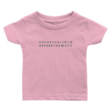 Discover Psychedelic Alphabet Baby T-shirts