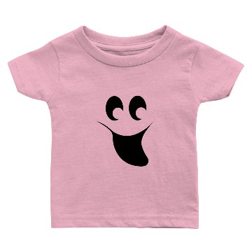 Discover Halloween Goofy Ghost Face Smile Baby T-shirts