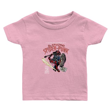 Discover Retro The Amazing Spider-Punk Baby T-shirts, Spiderman Comic Baby T-shirts,