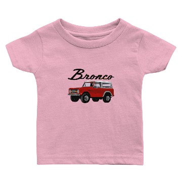 Discover Ford Bronco - vintage red Baby T-shirts