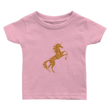 Discover Unicorn Waffle Pattern Symbol Baby T-shirts Waffles Baby T-shirts