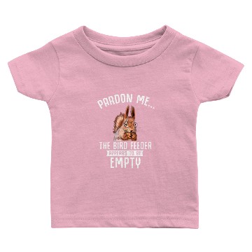 Discover Funny Squirrel Empty Bird Feeder Squirrels Baby T-shirts