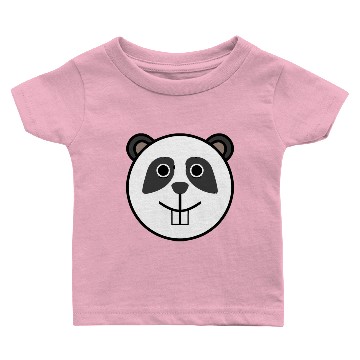 Discover Panda Rounded Face Baby T-shirts