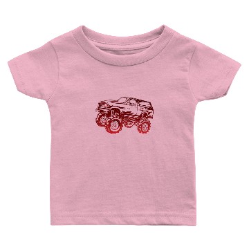 Discover Mega Mud Ford Bronco Red Baby T-shirts
