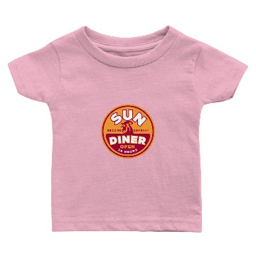 Discover Sun Diner Record Rooster Baby T-shirts