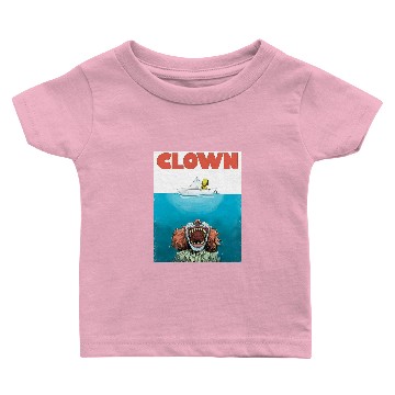 Discover Clown Jaws Teeth Boat  Baby T-shirts