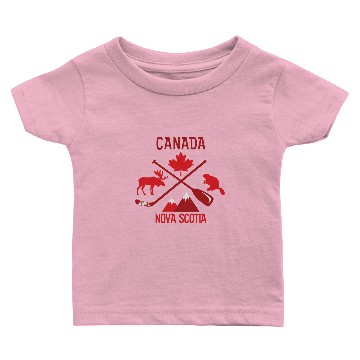 Discover Nova Scotia Canada Symbols graphic Pullover Baby T-shirts