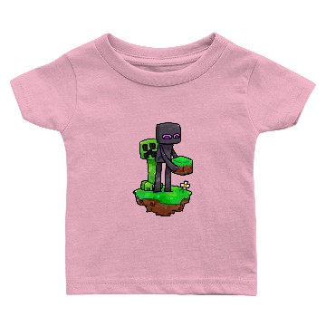Discover Minecraft Creeper and Enderman Classic Baby T-shirts