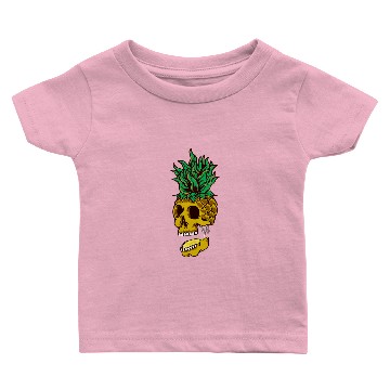 Discover Halloween Aloha Pineapple Skull Hawaiian Baby T-shirts