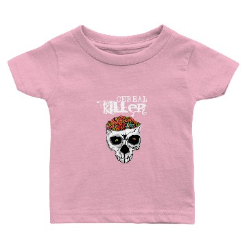 Discover Thread Science Cereal Killer Skull Baby T-shirts design
