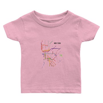 Discover New York Subway Map s Baby T-shirts
