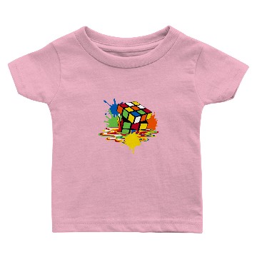 Discover Melting Rubiks Cube - Melting Rubiks Cube - Baby T-shirts